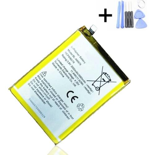 1x 3060mAh Battery Replacement For Infinix Smart X5010 BL-X5010 BL X5010 BL-AW878 Smart Phone Batteries + Repair Tools kit