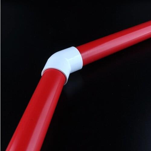 5~50pcs Size 20~50mm PVC Water Supply Pipe 45° Equal Elbow Connector Fittings Irrigation System Watering White Parts