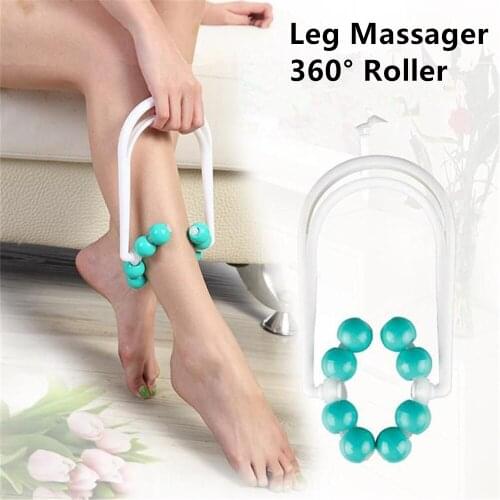 8 Beads Body Leg Roller Slimming Massager Manual Foot Calf Shaper Slimming Relax 360 Degree Push-pull Leg Muscle Massage Roller