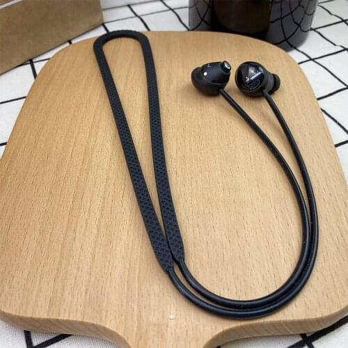 Anti-Lost Lanyard For Bluetooth Headset Magnetic Silicone Anti-lost Strap Silicone Soft Neck Rope Cord for Galaxy Buds Pro