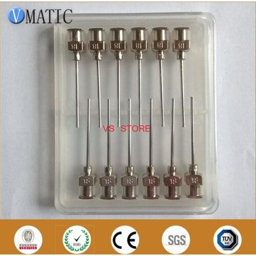 Free Shipping 12Pcs 1 Inch Tip Length 18G Blunt Stainless Steel Dispensing Syringe Needle 1