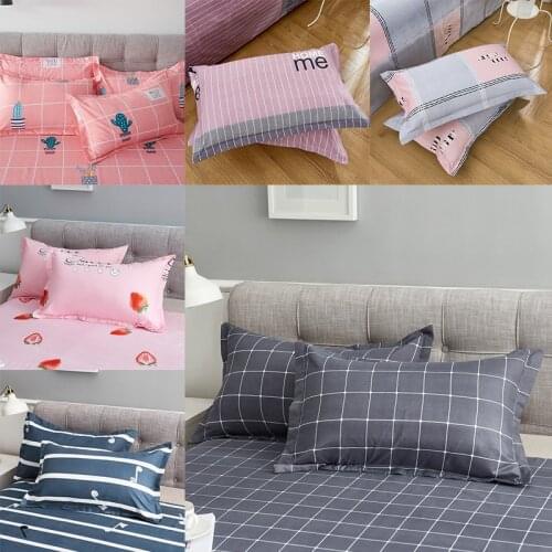 Multicolor Pillow Case Brief Style 100% Polyester Pillow Case For Bedroom Pillow Cases 74x48cm TXTB1