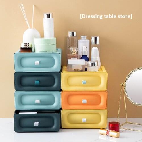 Color Drawer Storage Box Desk Top Superimposed Storage Box Household Storage Cabinet Finishing Cabinet Simple Office Drawer