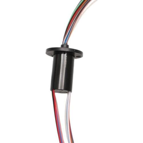 M Slipring Dia.12.5mm 2/4/6/8/12/18CH Wires 1.5A/2A Rotary Conductive Flange Slip Ring Mini Electric Collecting Joint Connector