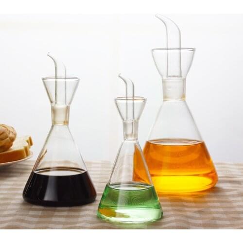 Olive Oil Dispenser Oil Bottle Glass With No Drip Bottle Spout Glass Potl Control Health Oil Bottle Kitchen Supplies MJ