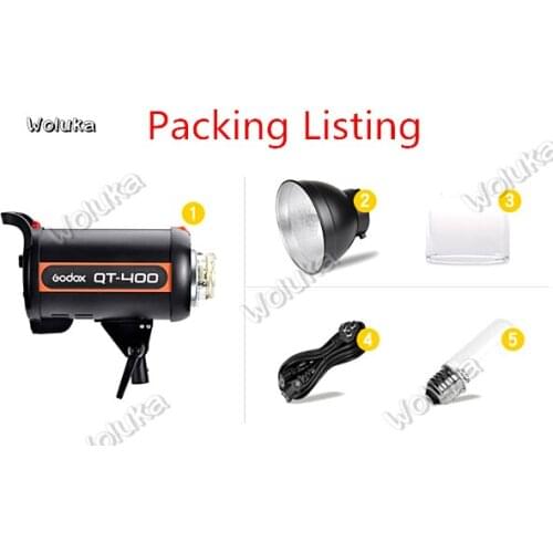 Godox QT400 Photography Flash Studio High speed soft light quick call back 400W portrait Pat Studio Lamp CD50 T03