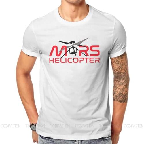 JPL Mars Helicopter Ingenuity TShirt Mars 2020 Perseverance Rover Exploration Pure Cotton T Shirt Mans Clothes Oversized