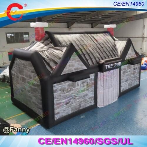 Hot Sale 10x5m Traditional English Local Inflatable Bar Pub Full Printing Inflatable Irish Pub For Party