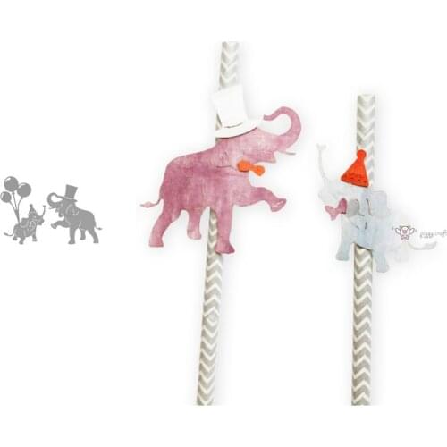 Mmao Crafts Metal Steel Cutting Dies New Balloon hat elephant Stencil For DIY Scrapbooking Paper/photo Cards Embossing Dies