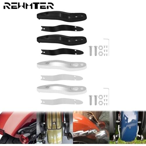 Motorcycle Rear Turn Signal Relocation Kit Indicators Extension Bracket Black/Chrome For Harley Sofatil Fat Boy Slim Breakout