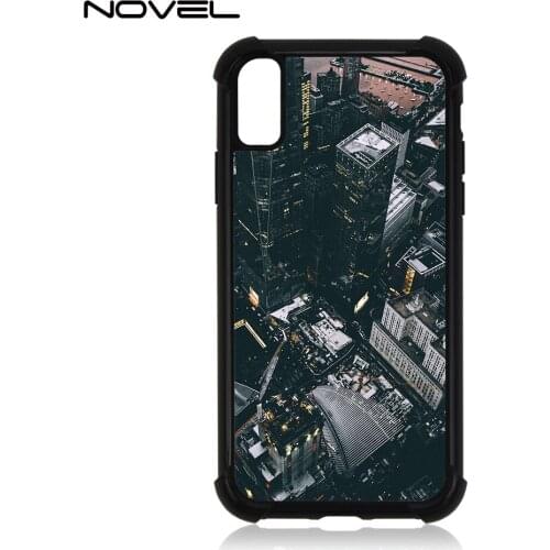 For iPhone Xs Max XR 2D TPU Soft Rubber Sublimation Blank Four Corners are Thickened Phone Case Custom