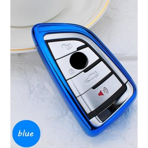 New Key Protection Case Cover for 3 4 Buttons Smart Key of BMW X1 X5 X6 Car Styling Soft TPU Blade Sieries Protect Shell Covers