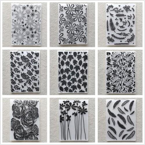 29 Styles) 2021 Flowers Embossing Folders for Papers Photo Album Making Card Supplies DIY Plastic Scrapbooking Cutting Dies