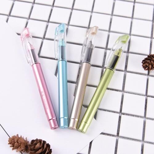 Transparent Students calligraphy Finance Office pen Business office medium nib Fountain Pen