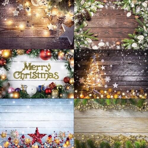 Scopiso Photography Backdrop Christmas Light Pine Wood Board Baby Portrait Decoration Photo Background Studio Props