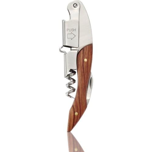 Professional Waiters Corkscrew Wine Bottle Opener Bartenders Foil Handle Cutter Portable Screw Beer Gift For Wine charitable