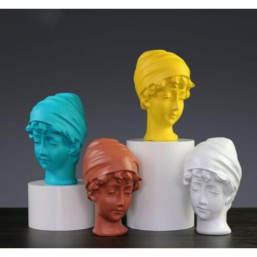Nordic David Sculpture Decoration Home Decoration Living Room Accessories Bust Statue Resin Crafts Character Sketch Decoration