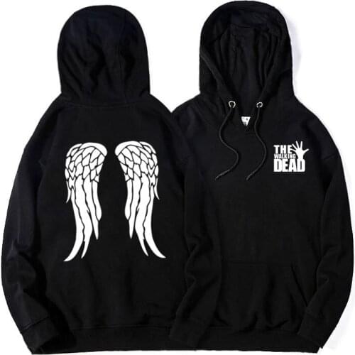 The Walking Dead Men Hoodie Fashion Winter Autumn Hooded Cotton Pullovers Hip Hop Streetwear Women Fleece Sweatshirts Men
