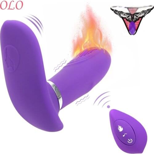 OLO 7 Speed Wearable Panties Dildo Vibrator Heating Vibrating Egg Sex Toys For Women G Spot Massage Clitoris Stimulator