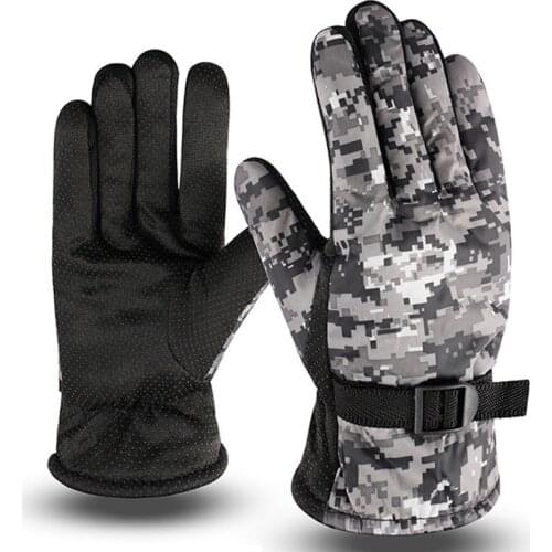 Waterproof Motorcycle Gloves Winter Warm Full Finger Anti-slip Outdoor Skiing Cycling Riding Motocross Gloves Guantes Moto