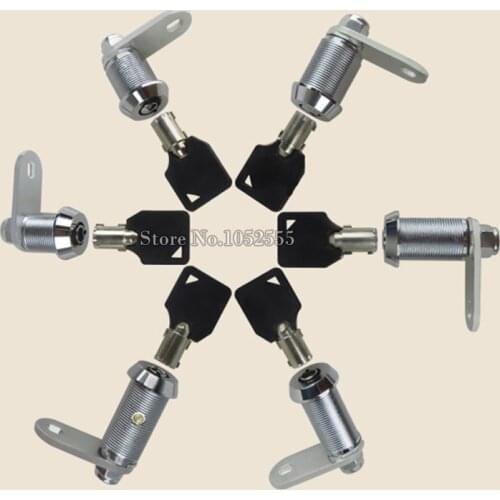 High Quality 10PCS Cam Cylinder Locks Door Cabinet Mailbox Drawer Cupboard Locker Security Furniture Locks With Keys Hardware