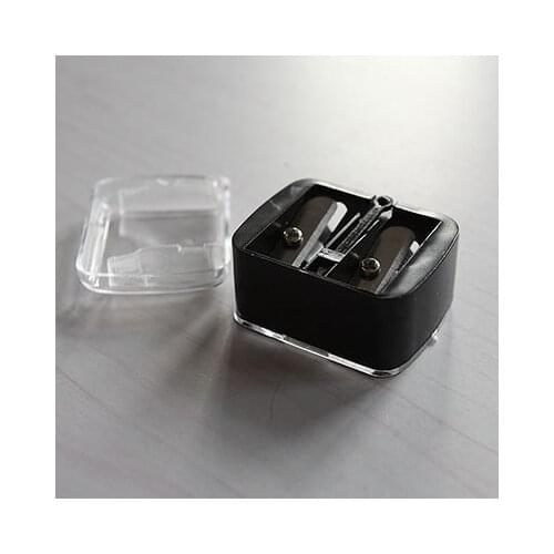 Women Ladies Double Holes Sharpener For Cosmetic Brushes Eyeliner Pencil Makeup Pencils Wholesale 1 Pc Pencil Sharpeners