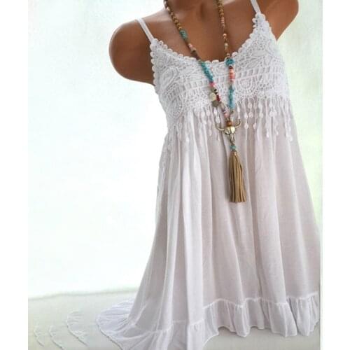 Summer New Women Short Dress Backless Beach Lace Mini Dress Ladies Sexy Strap O Neck pleated Vestidos Plus Size 5XL 6 Color