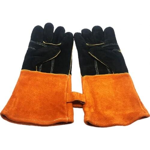 1Pair Outdoor Camping Oven Barbecue Heat Insulated Thickened Protective Gloves