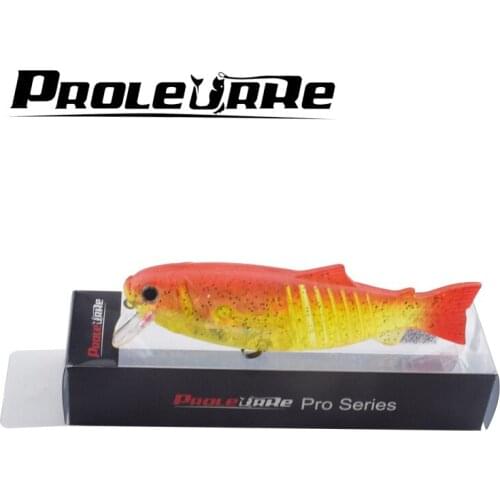 Proleurre 1PC 10.5CM 20G Soft Tail Lead Fish Lure Artificial Excellent Soft Bait Fishing Lures interior contains steel balls