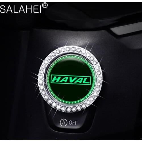 1PCS Luminous Car Engine Start Stop Button Cover Sticker For Haval M2 M4 Coupe T FEK Silah H6 Sport Tabanca H5 H6 H7 H9 F7 F7X