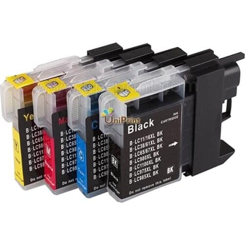 10 compatible ink cartridge for brother lc38 LC980 LC1100 LC39 MFC-250C/255CW/ 257CW/J270W/290C/295CN/4 90CN/490CW/495CN/585CW