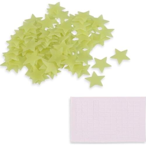 100pcs noctilucent stars Home Wall Glow in the Dark Star Stickers Decal for Baby Kids Gift Nursery Room Decoration Hot Selling