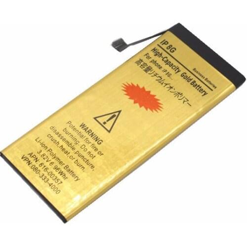 20pcs /lot 3.8V 2850mAh 0 cycle High Quality Replacement Gold Battery For iPhone 8 8G I8G Internal Replacement Battery