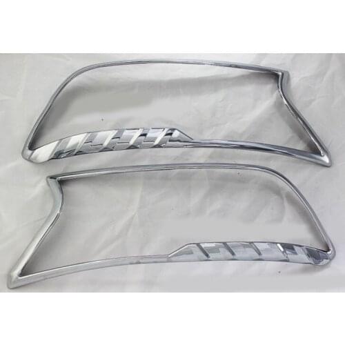 2016-2018 For Ford Ranger Everest Endeavour Accessories Chrome Front Lights Surround Trim Suitable For FORD RANGER EVEREST 2pcs