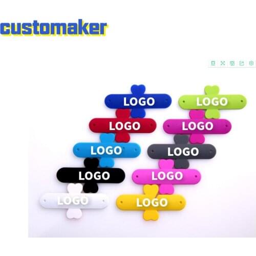 300 pcs/lot CUSTOMIZED Creative Machine push and pull bracket back stick bracket silicone mobile phone push and pull bracket
