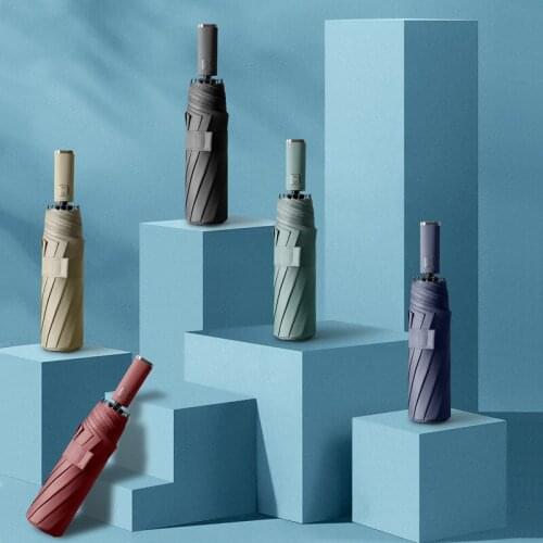 Retro Big Women Umbrella Parasol Automatic Business Couple Outdoor Golf Umbrella Windproof Uv Ombrello Rain Gear BY50BU