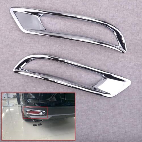 Car 1 Pair ABS Chrome Tail Rear Fog Light Lamp Frame Cover Trim Fit for Honda CR-V 2020 2021