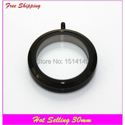 Large black twist live locket 30mm floating locket,wholesale glass locket