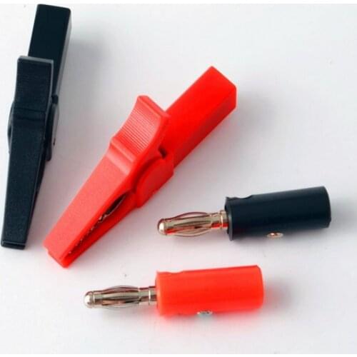 Large Size, Light Weight Alligator Clip Connector Grip Insulated Alligator Clip Probe Pen Test Alligator Multimeter Car Battery