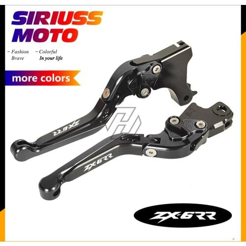 CNC Motorcycle Foldable Lever Motocross Brake Clutch Levers Case for Kawasaki ZX636R ZX6RR ZX-6RR 2005-2006