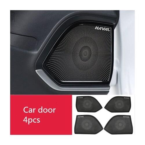 For Haval F7 2018-2020 High-quality stainless steel Audio speaker decorative cover Anti-scratch protection Car styling