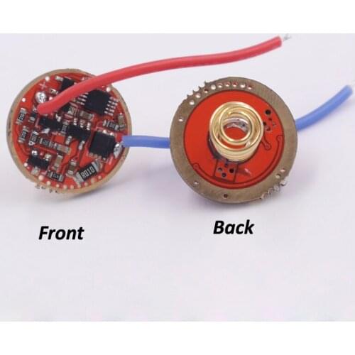 Flashlight driver board 1-cell 5A 5000mA universal constant current XHP50 XHP50.2 SST40.2 led 17mm electric circuit board