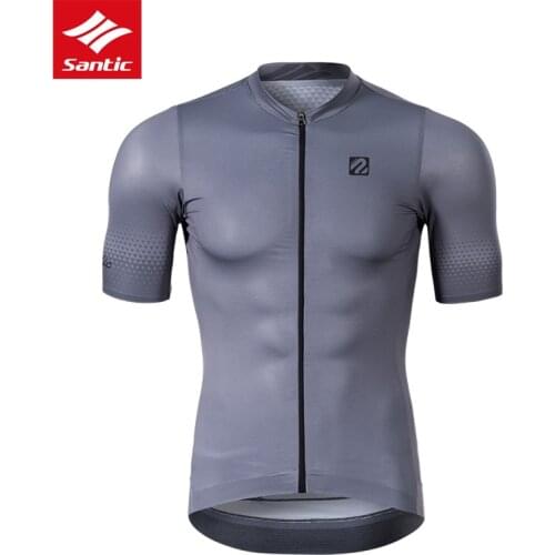 Santic Bicycle Bike Competition Jersey Professional Short Sleeve Cycling Jersey Summer Brethable Quick Dry MTB Tops Sport Shirt