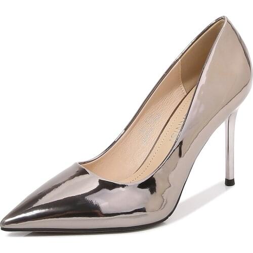 Elegant mujer Pointed Toe Shoes Woman 9cm Thin Heels shoes Ladies Wedding Stiletto Fashion Show Pumps Escarpins