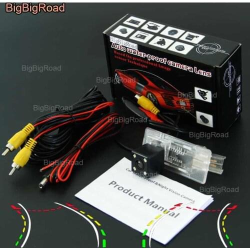 BigBigRoad Car Intelligent Dynamic Track Rear View Camera Night Vision Waterproof For Renault Fluence Duster / Dacia Duster
