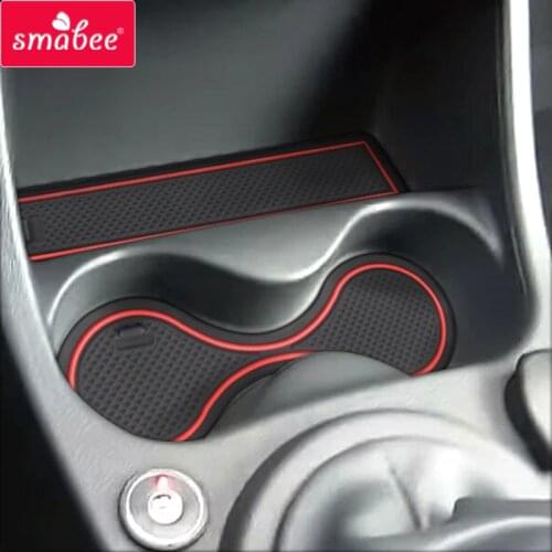 Smabee Gate slot pad Interior Door Pad/Cup for LADA PRIORA VAZ 2013-2018 lada LARGUS Non-slip mats red/blue/white mats