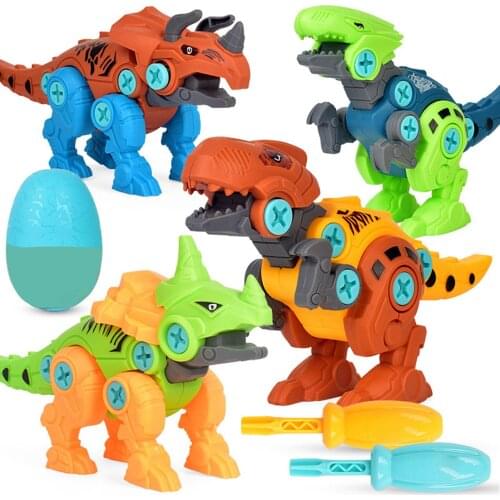 Creative Disassembly Assembly Dinosaur Egg Model Building Blocks DIY Puzzle Kids Toy