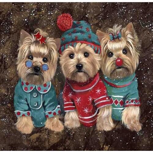 Square/Round Drill 5D DIY Diamond Painting Dog"Yorkshire Terrier" Embroidery Cross Stitch Full Rhinestone Decor