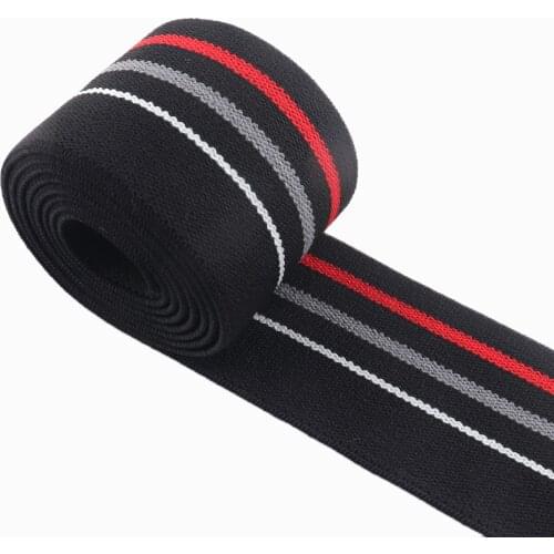 38mm elastic webbing Nylon black striped elastic ribbon strap soft elastic band Garment accessories Waistband Sewing handband