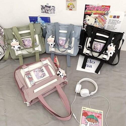 Summer 2021 Cute Fashionable Womens Messenger Bag Nylon Large-capacity Travel Bags Light Schoolbags For Girls Mochila